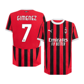 AC Milan GIMENEZ #7 Home Soccer Jersey Authentic 2024/25